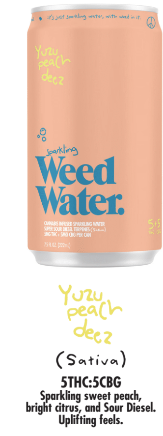 Yuzu Peach Deez Infused Sparkling Water