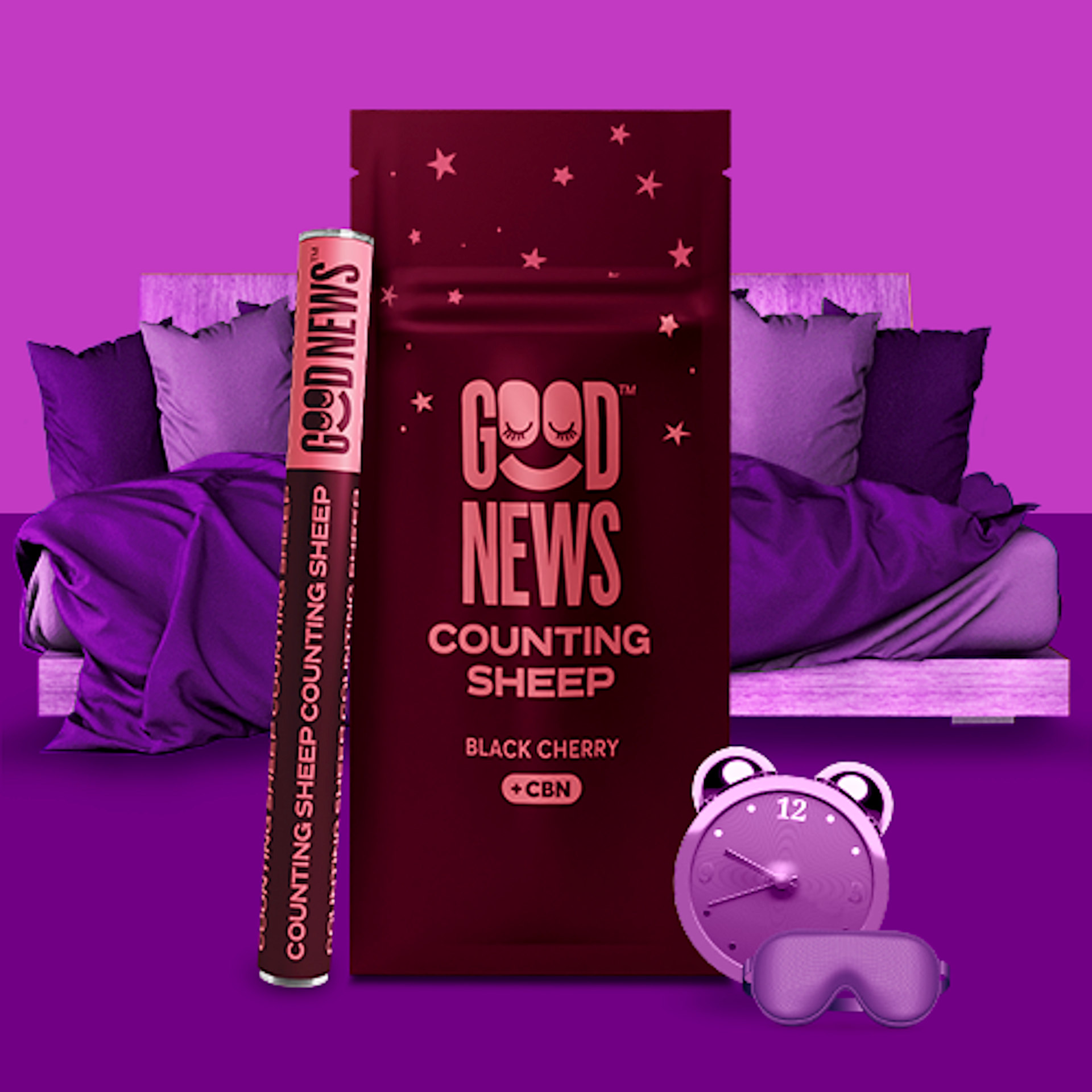 Counting Sheep Black Cherry Disposable