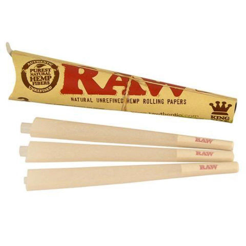Raw Classic King Size Pre Rolled Cones 3 PackRAW